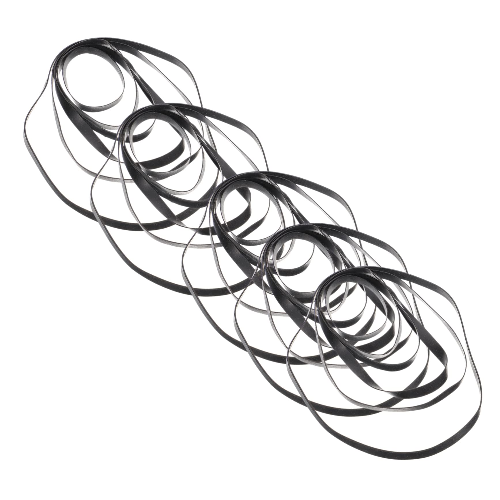 Angoily 50pcs Replacement Belts for Cassette Players Recorders and DVD Drives and Wear-Resistant Cassette Tape Machine Belts for Smoother Playback and Reduced Noise