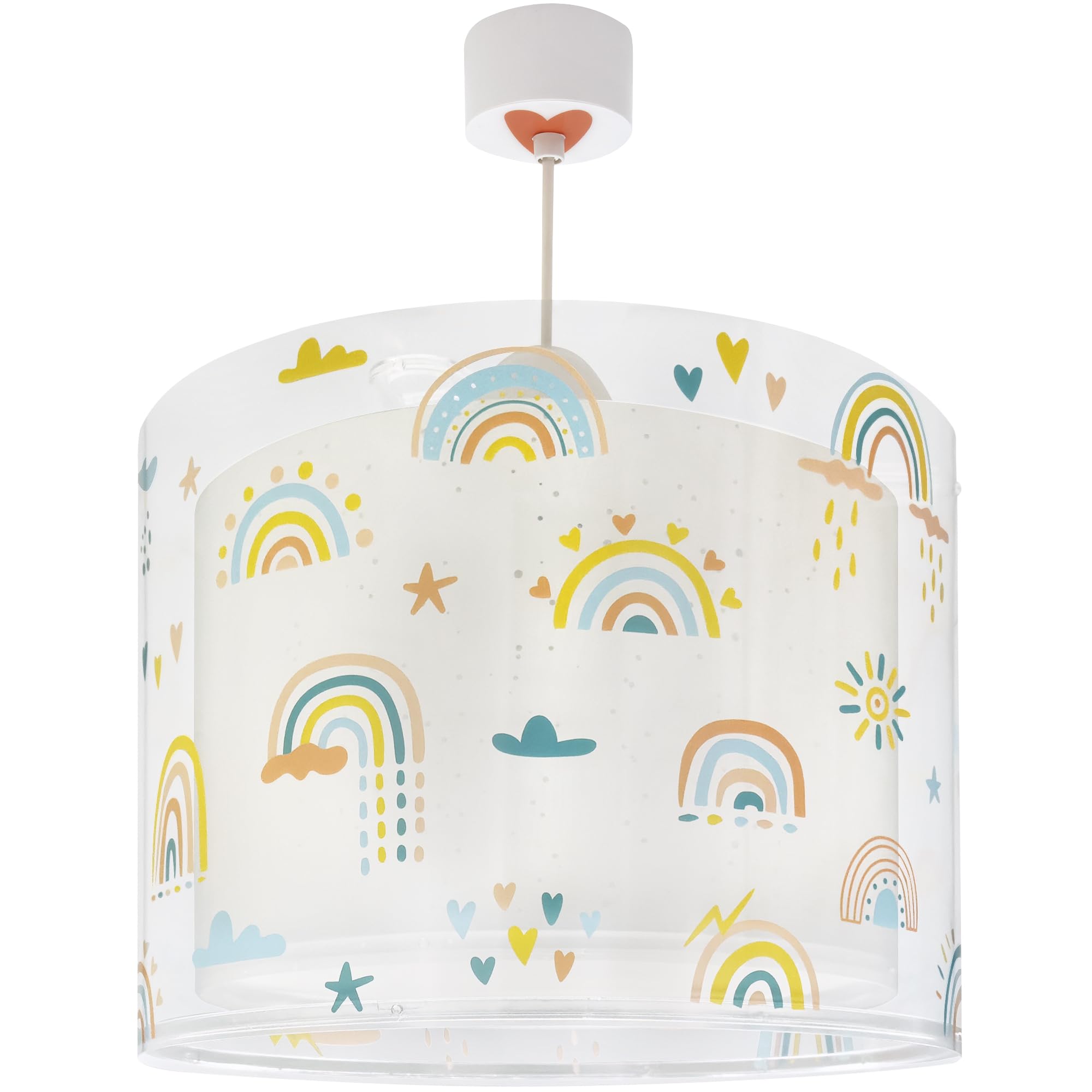 Dalber Kinder Pendelleuchte Rainbow Regenbogen 41192M | Hängelampe; Deckenleuchte; Kinderzimmer; E27 - 1 x 15W