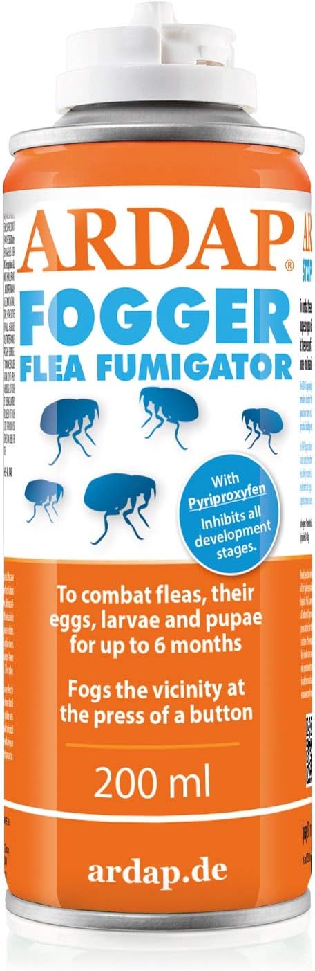 ARDAP Flea Fogger 200 ml - Flea bombs for the home - Flea bomb - Flea fogger, Flea Treatment for home - House flea bomb - Smoke bombs for fleas and eggs - flea fogger for home, Long-term protection