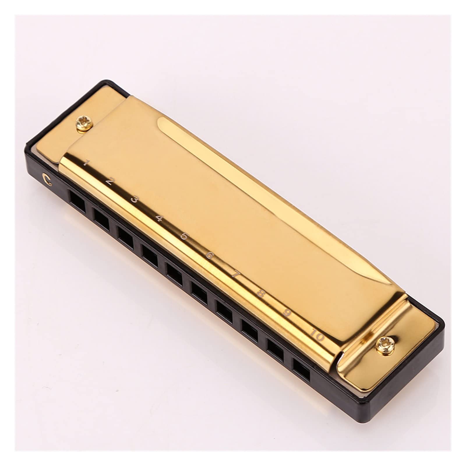 Armonica A Bocca Professionale Armonica A 10 Fori Armonica A Bocca Armonica A Tono C con Custodia (Color : 02)