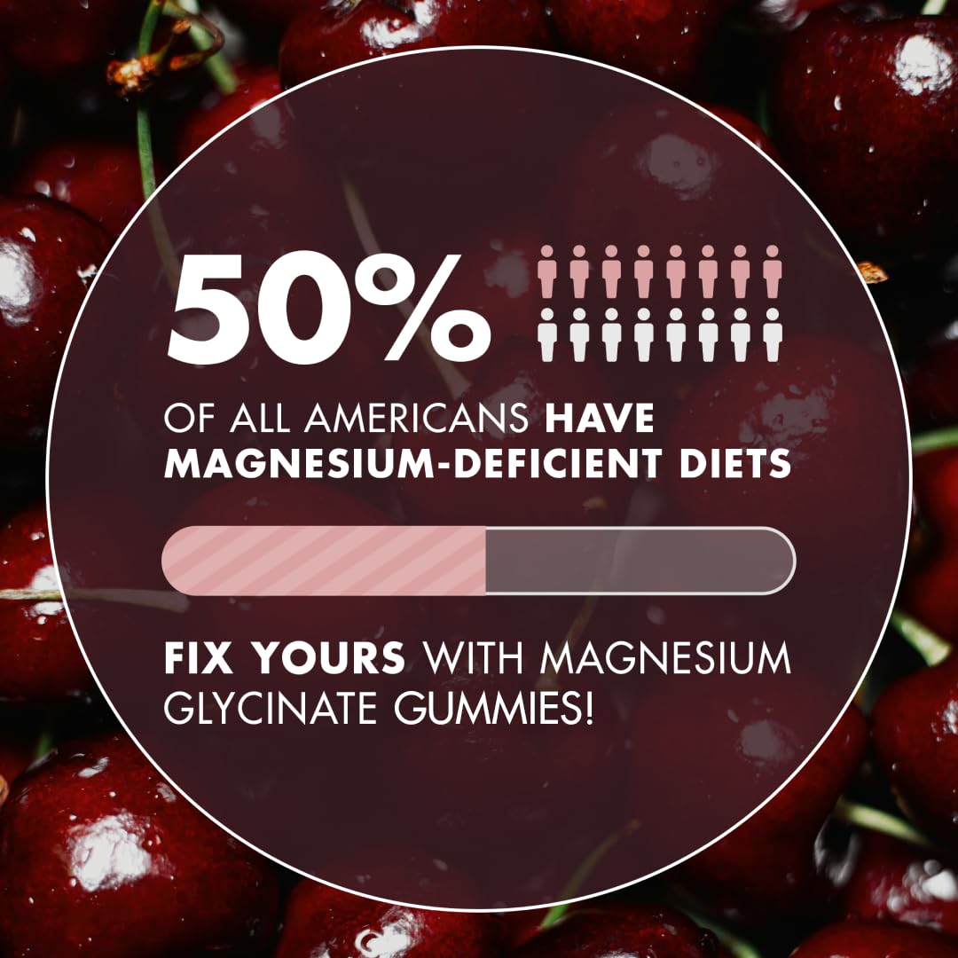 Secret Element Magnesium Glycinate Gummies, Malate, Citrate, Cherry, 60 Ct — Amazon image 6