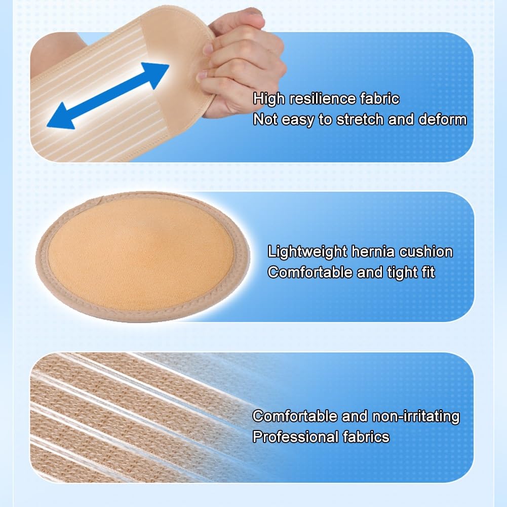 Supporto scrotale, fascia addominale post-operatoria, indossabile in modo nascosto for chi ha una circonferenza vita massima di 50 pollici può essere utilizzato come ausilio preventivo sia for uomini(