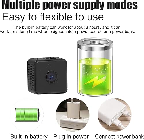 Miniatura 9 de Zopsc Cámara de seguridad para el hogar, cámara de seguridad inteligente HD 1080P con detección de movimiento, visión nocturna, cámara WiFi para