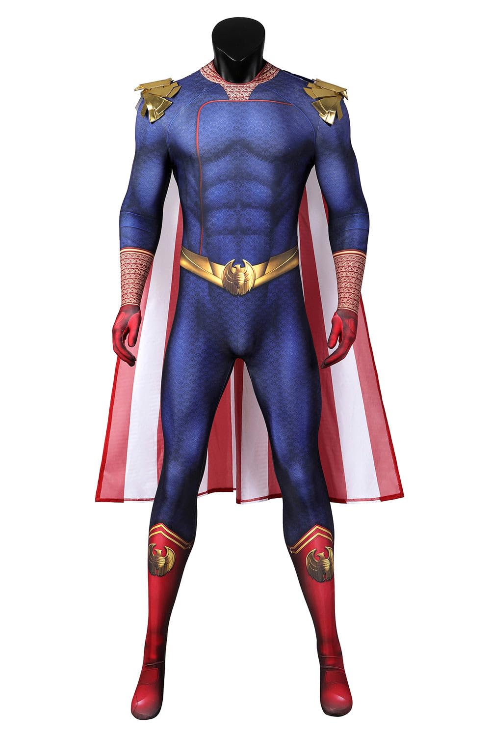 Boomtrader Homelander Costume Men Homelander Cosplay Costume Adult Halloween Carnival Party Cloak Outfits