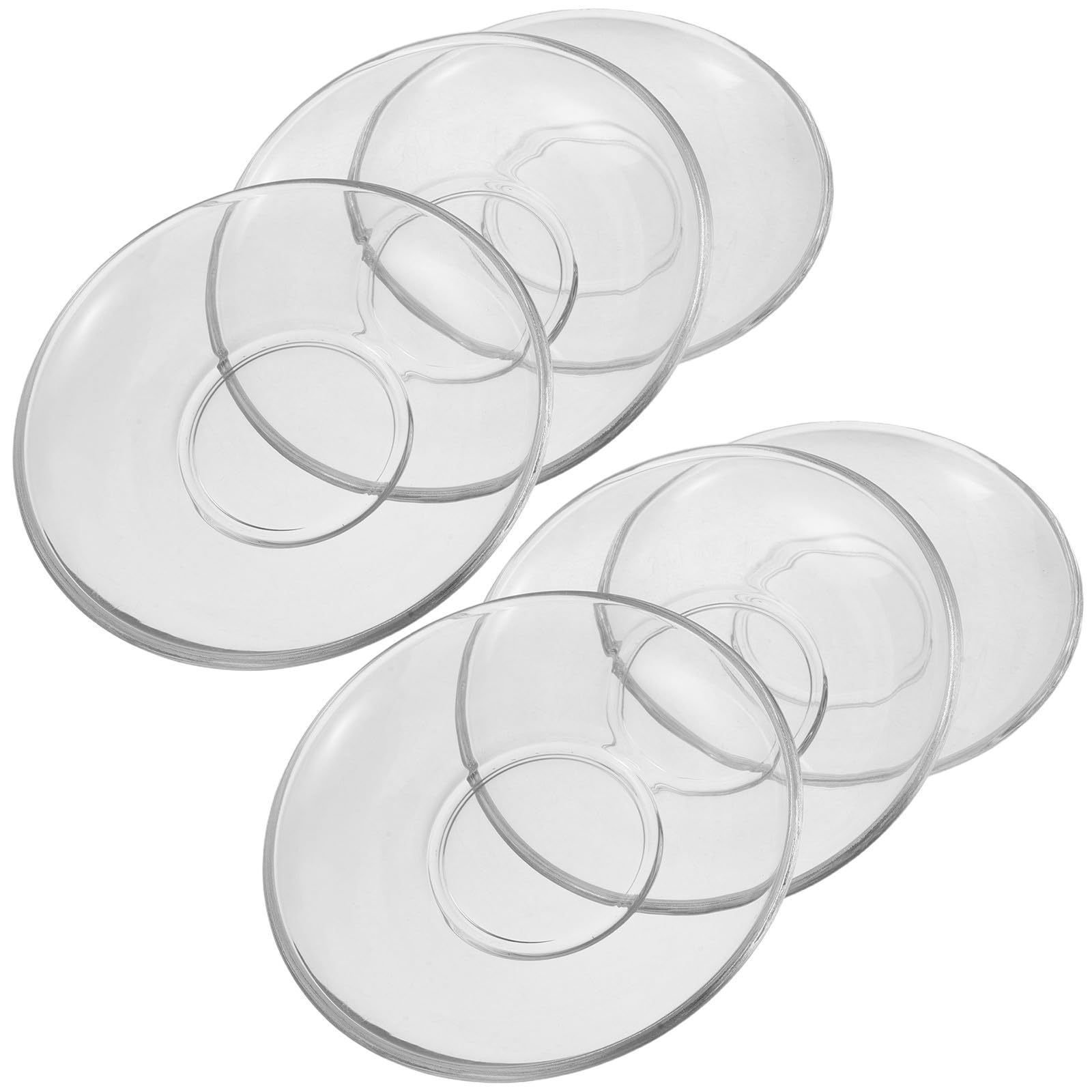Dessertteller aus Glas 6 Stück, Klein 14, 5cm, Klar und Elegant