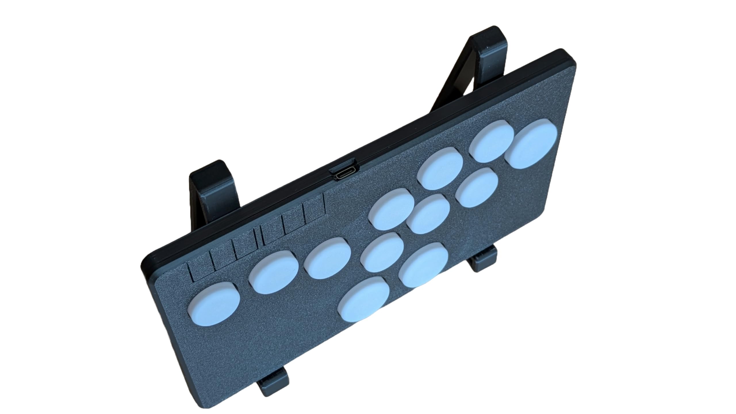 w1spArcade w1spBox Reflex Kontroler Leverless do Bijatyk, Ręcznie Robiony Arcade Stick All-Button do Gier na PC i Konsole