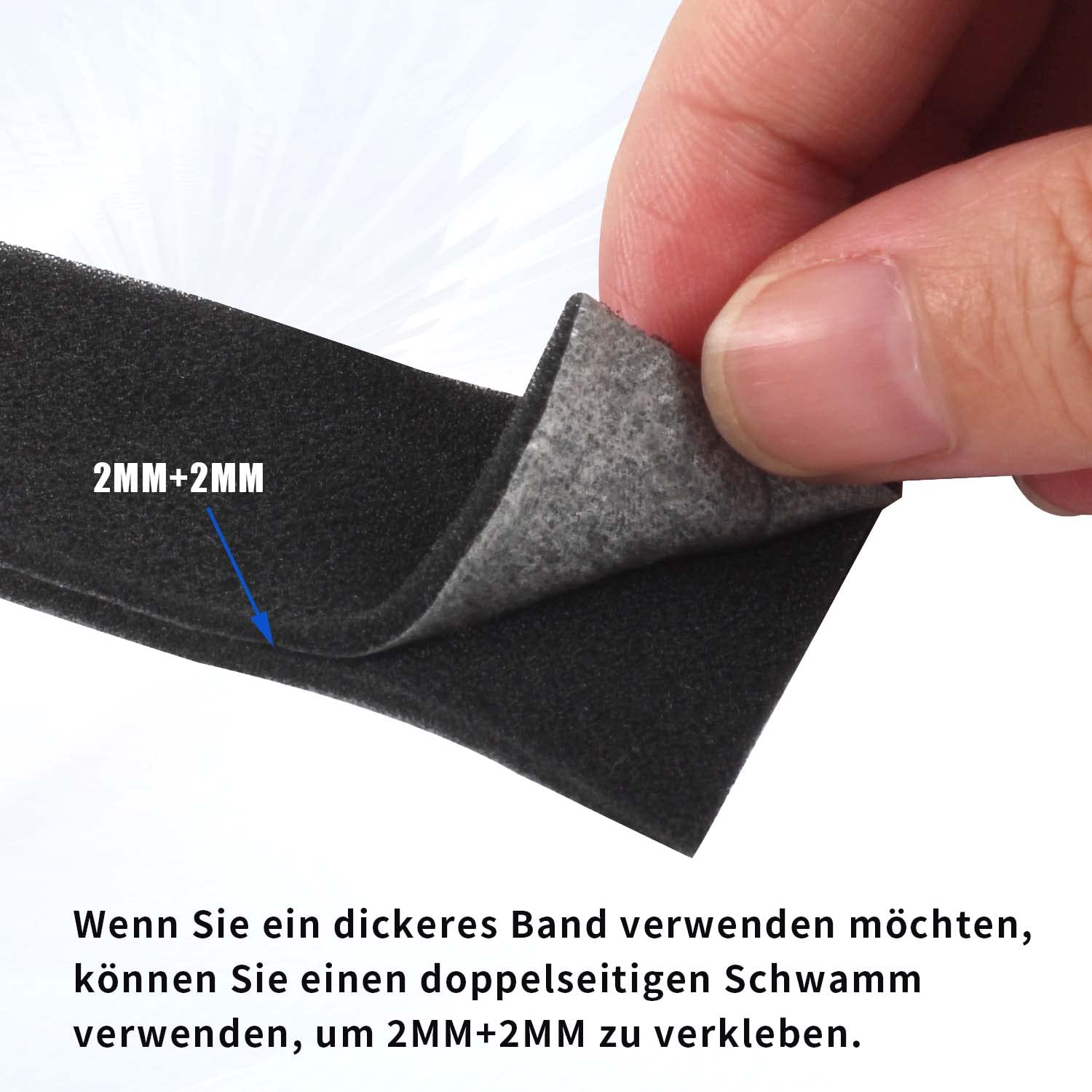 eTone Light Leak Proof Sponge High Density Foam film Replacement Light Seal Foam with Tongs for 120/135 Film Cameras Large Format Accessories, 2 mm