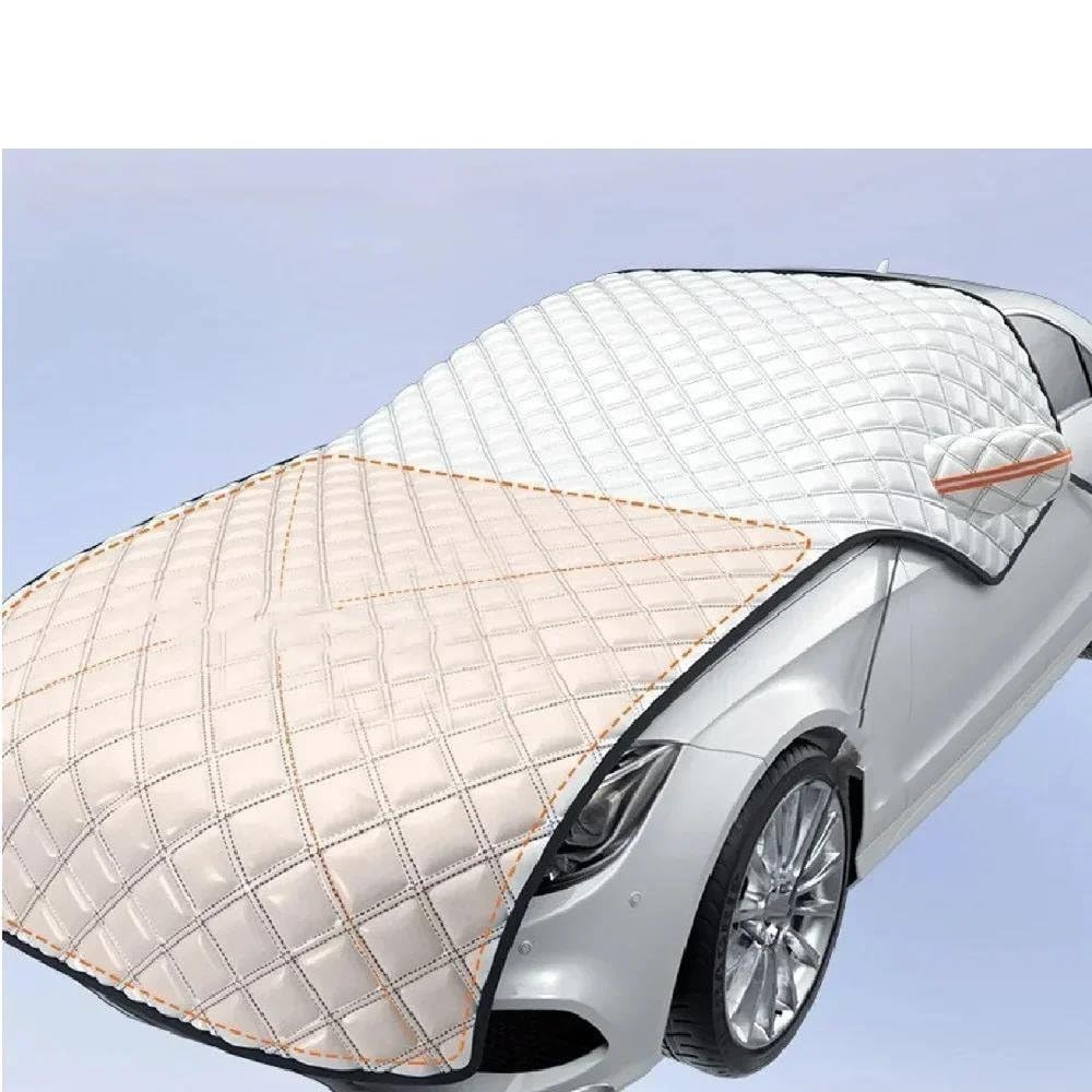 Couverture De Neige Voiture Pare-Brise Avant Couverture De Neige Couverture Antigel Couverture Anti-Gel Capot Moteur Hiver Bâche De Voiture Tissu Épaissi Bâche Pare Brise Protection