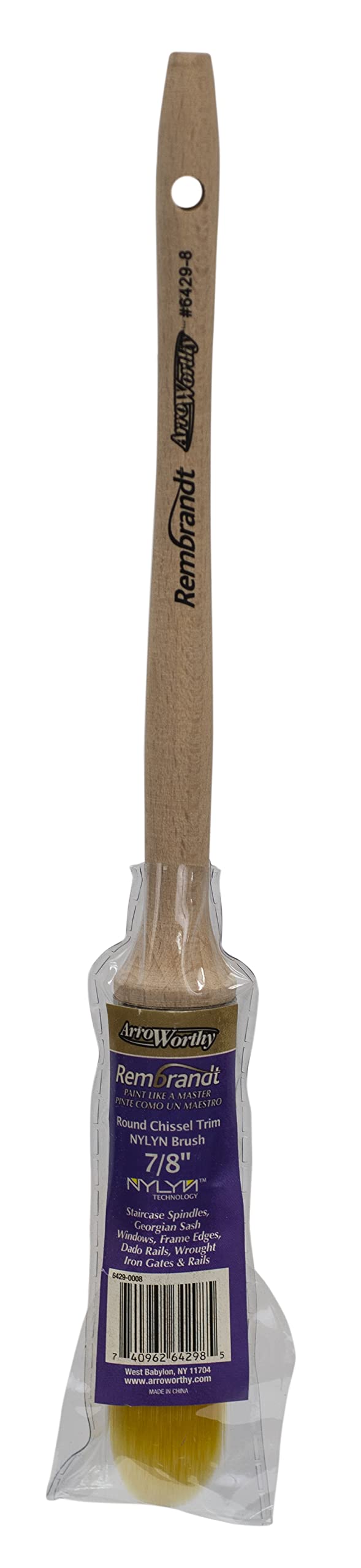 Arroworthy Rembrandt Round Chisel Sash Paint Brush18mm from B&Q