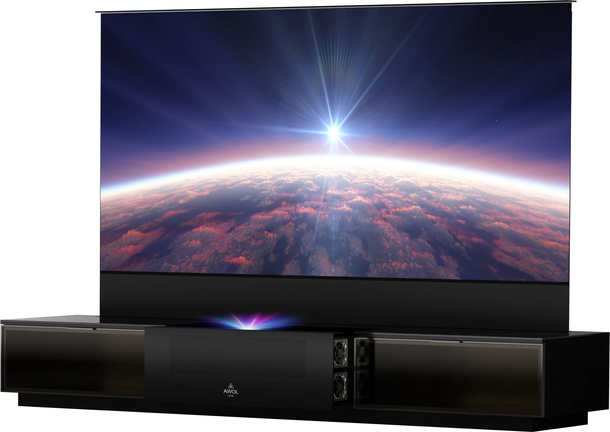 AWOL VISION 120 4K 3D Vanish TV with Smart Cabinet VTV-120