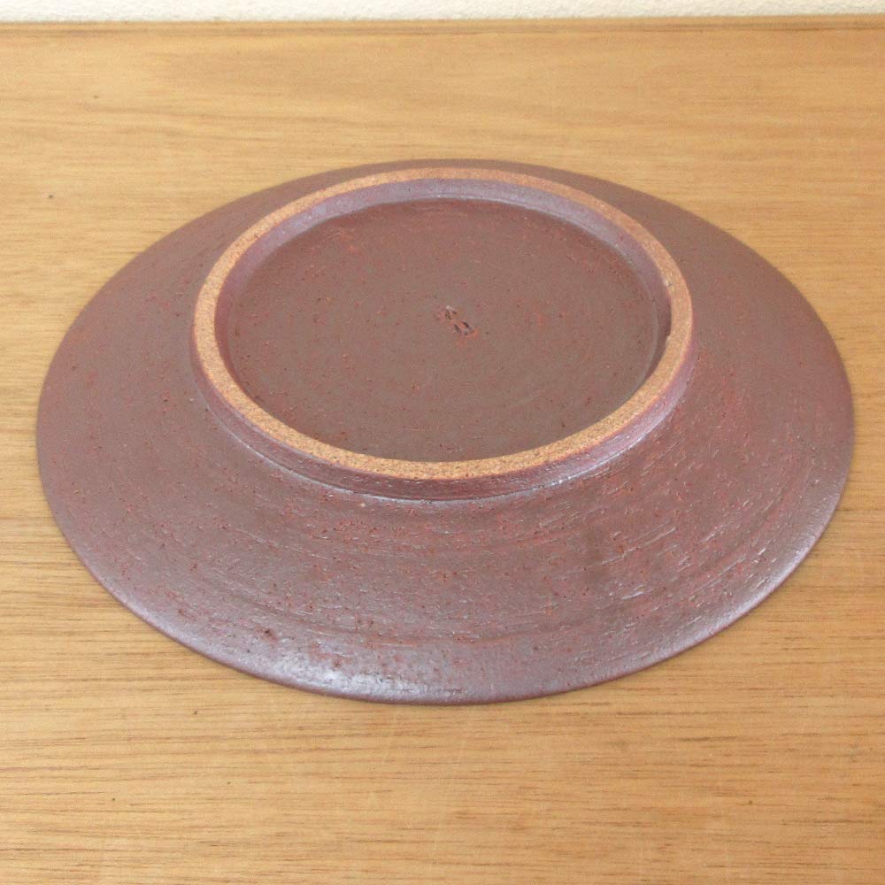 備前焼　皿 Amazon | 和皿 備前焼しめ 7.0皿 23b241-25 | 【美濃焼】四季彩