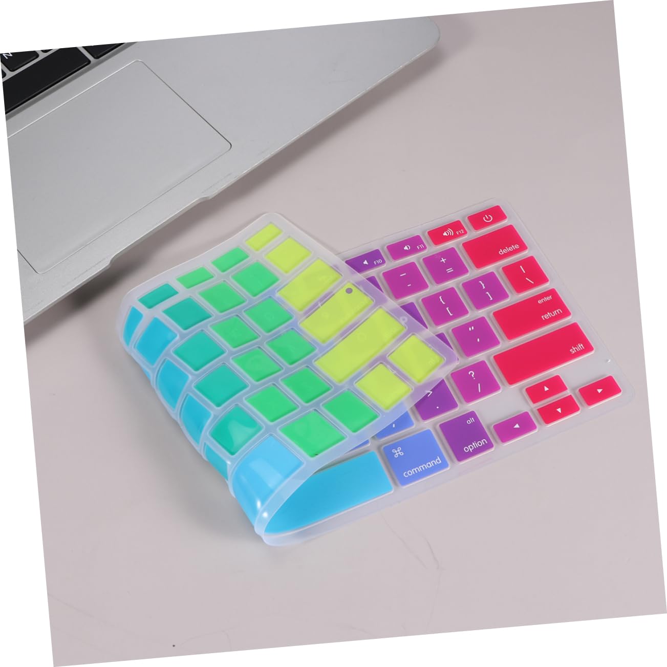 Gadpiparty Durable Keyboard Cover for Pro Air Colorful Keyboard Film Easy to Clean Water Dirt Resistant Compatible with Models