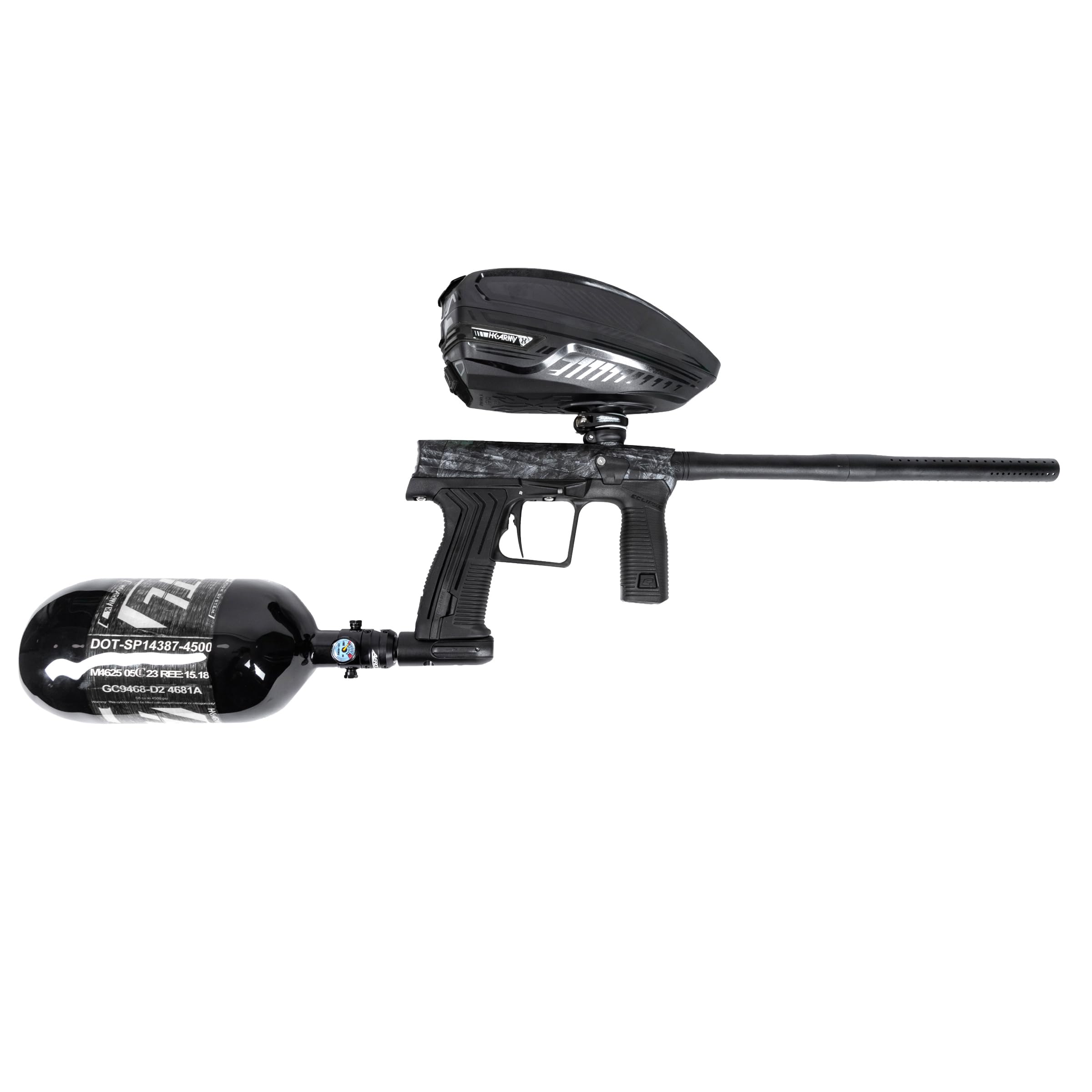 Planet Eclipse HK ETHA3 Paintball Marker TFX3 Loader 68ci Pro Tank Kit