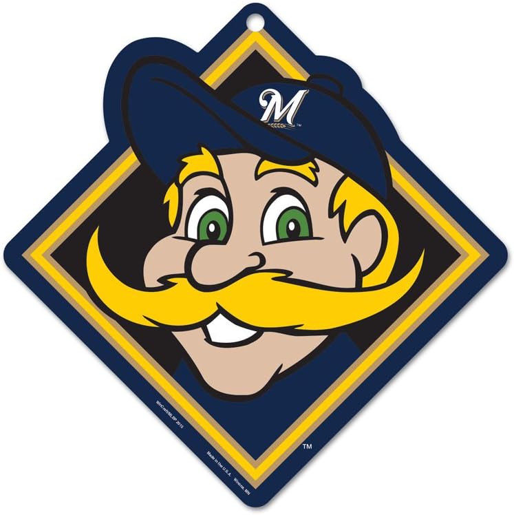 WinCraft Milwaukee Brewers Mascot Iconic Sign
