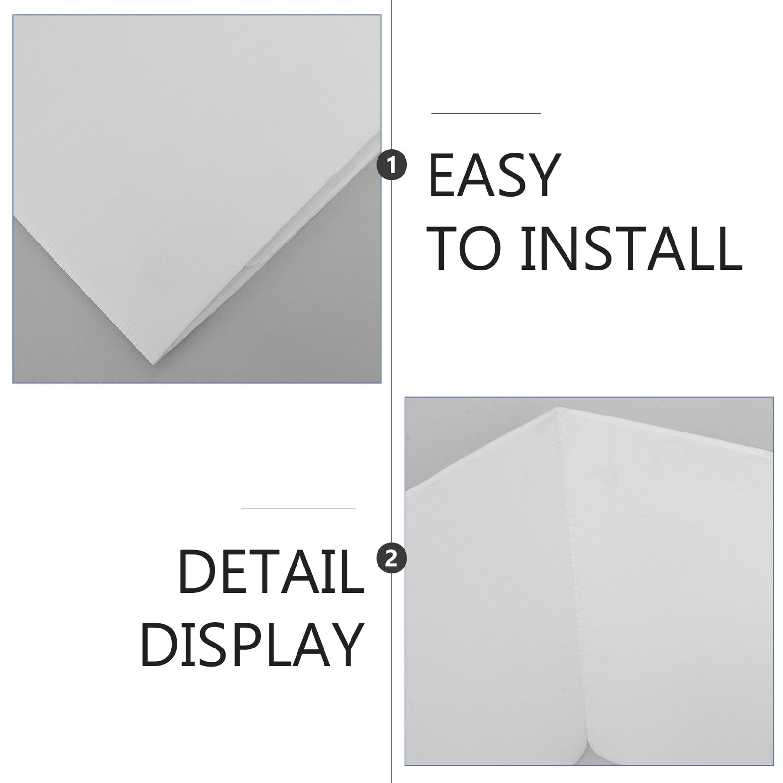 KALLORY 4 Pezzi Divisori per Scrivania da Ufficio in Plastica Set da 4, Pannelli Divisori per Privacy in Aula e Postazioni di Studio, Modulari e Resistenti per Ambienti Scolastici e