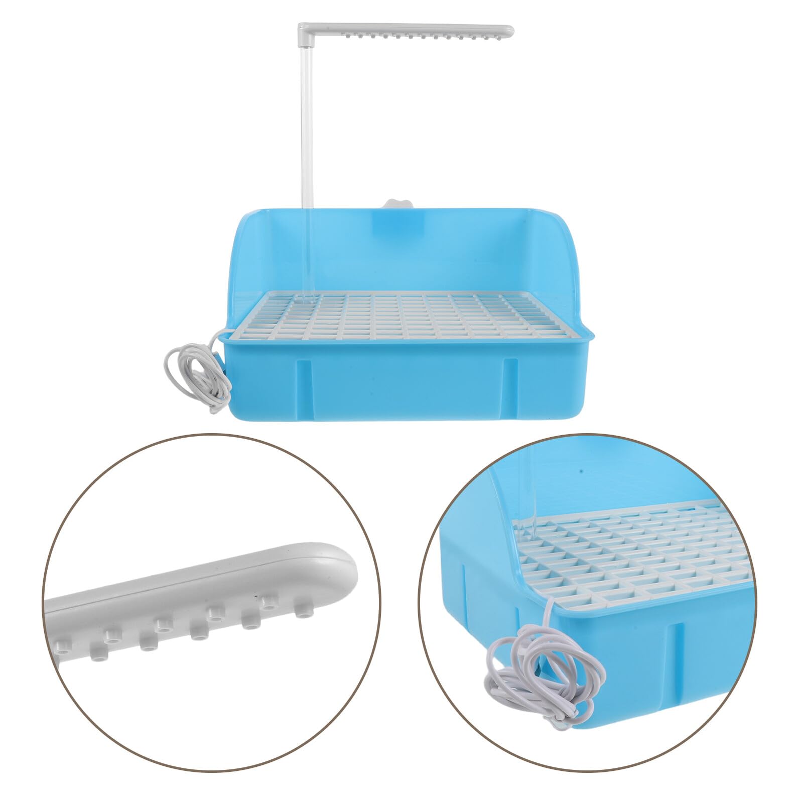 Vasca da Bagno a Forma di Pappagallo per Uccelli Domestici, Box Doccia Filtraggio Integrato per Pappagalli e Parrocchetti, Accessorio per Gabbia Piccolo e Medio, Facile da