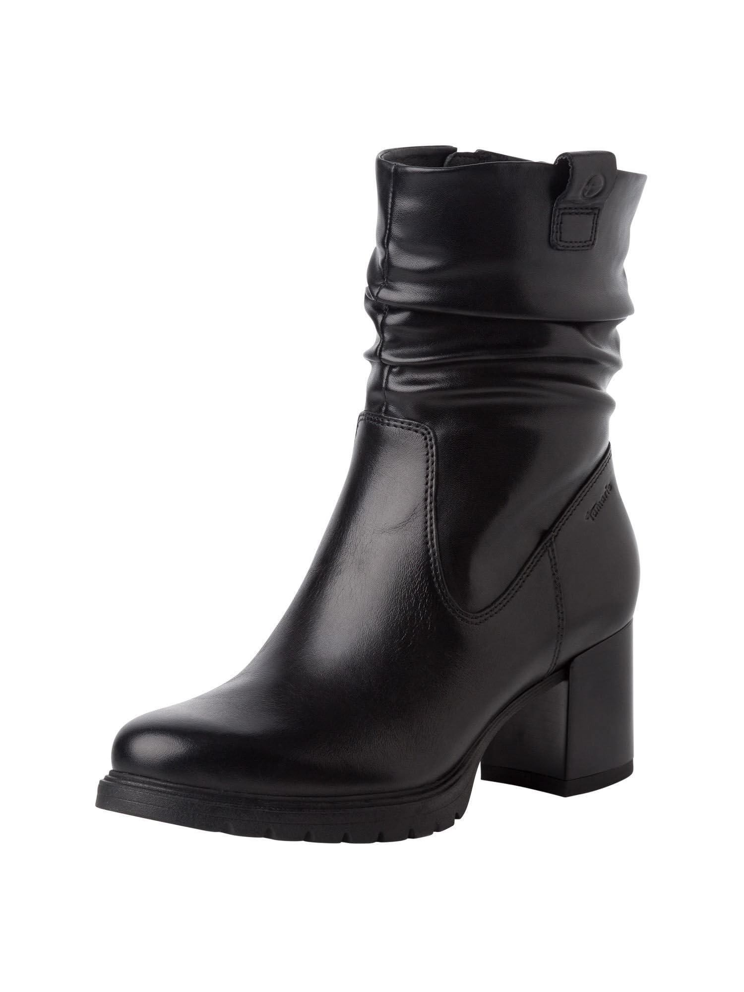 Tamaris Women's Block Heel Ankle Boots, black, 7.5 UK