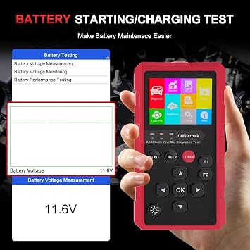 Wireless obd2 Scanner Diagnostic Tool,Bluetooth OBD2 Scanner for Android & iPhone,Check Engine Code Reader with Live Data, I/M Readiness & Fault Code Reset, for All Vehicles from 1996