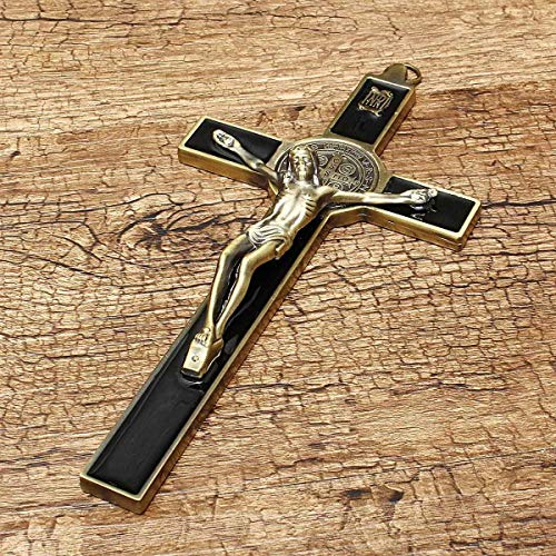 YUNGYE Jezus Christus Muur Crucifix Cross Religieuze Heilige 3D Craft Decor Jezus Christus Op de standaard 19,5 x 9,5 cm Antieke Decoratie - Image 4