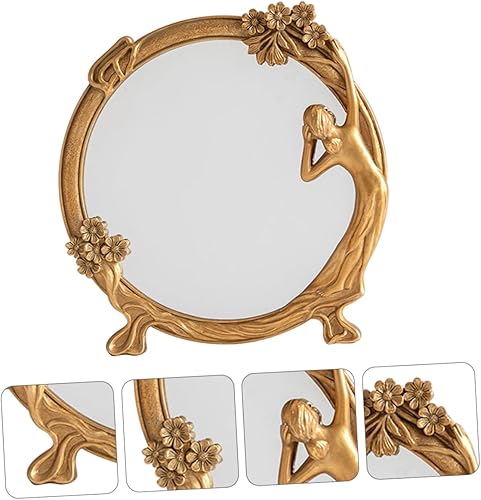 Miniatura 7 de DECHOUS Espejo cosmético retro maquillaje espejo de tocador luz vintage mesa superior espejo habitación de las mujeres Dec