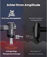BOB AND BRAD X6 Pro Max Masszázspisztoly Meleg-Hideg Fejjel, 11mm Amplitúdó, 5 Sebességfokozat, Izomfájdalom Enyhítésre, USB-C Töltés, Hordo 8