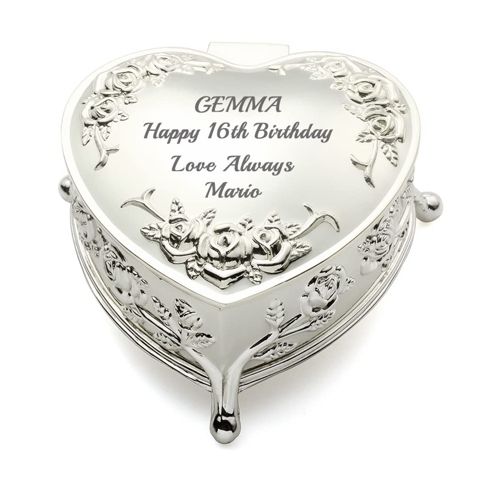 KateMelon Boîte à Bijoux Personnalisée En Forme De Cœur En