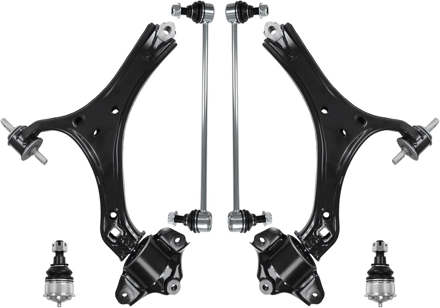 Control Arm, Front Lower Control Arm w/Ball Joints Sway Bar Links Compatible With 2013-2017 Honda Accord Automatic Transmission, 2015-2020 Acura TLX K642509 K642517-6 Pcs