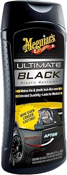 Meguiars G15812EU Ultimate Black Plastic Restorer Trim Restorer 355ml, Packaging May Vary