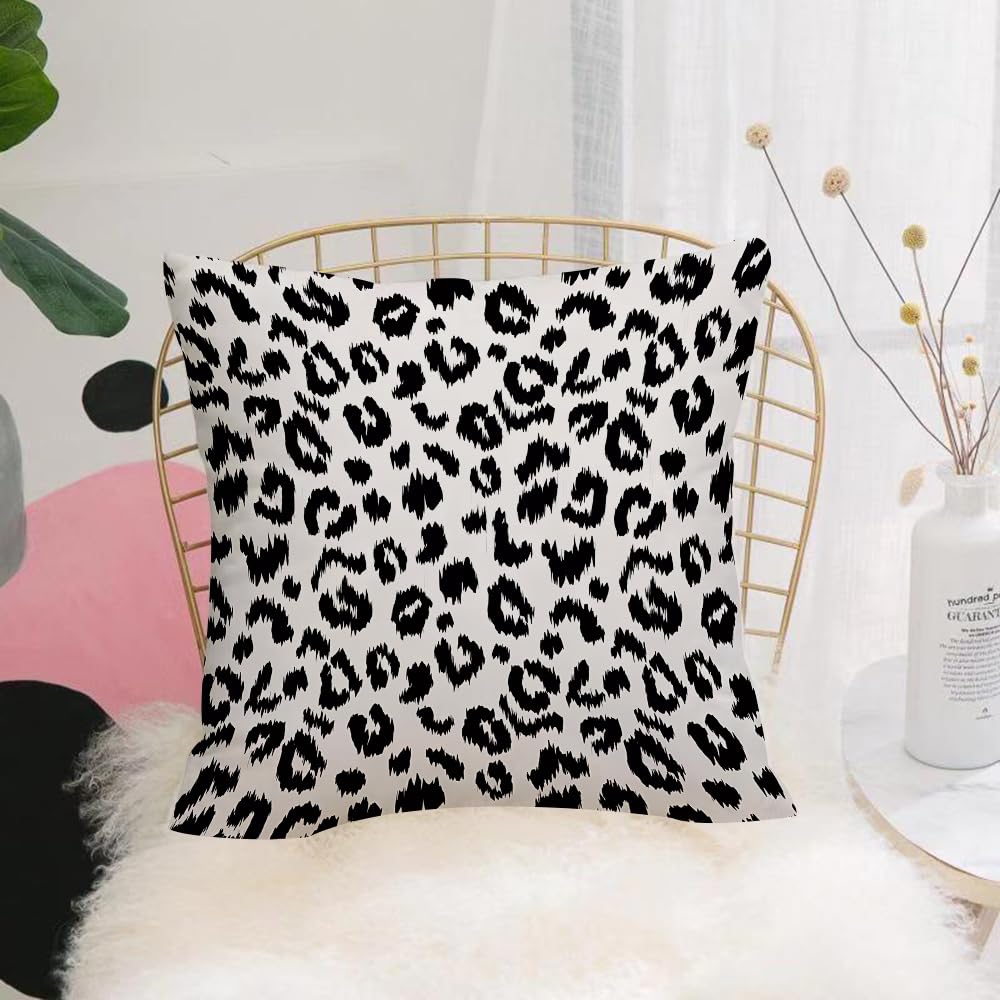 Hyosxw Leopard Print Vector Seamless Pattern Textur - A10 Cushion Cover,Throw Pillow Case Home Decorative For Living Room Bedroom Sofa Chair 18X18 Inch,Leopard Print Vector Seamless Pattern Texture,Pillowcase 45X45cm