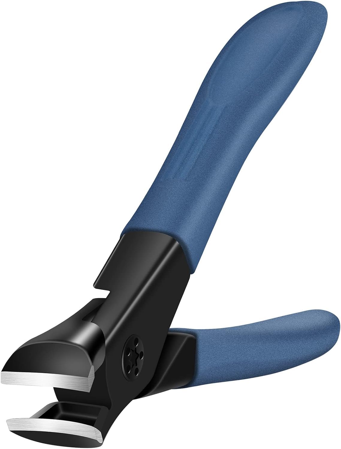 Youstylo Nail Clippers for Thick Nails, Wide Jaw Toenail Clippers, Robust & Sharp Curved Fingernail Clippers for Men and Women (Blue)-image-21