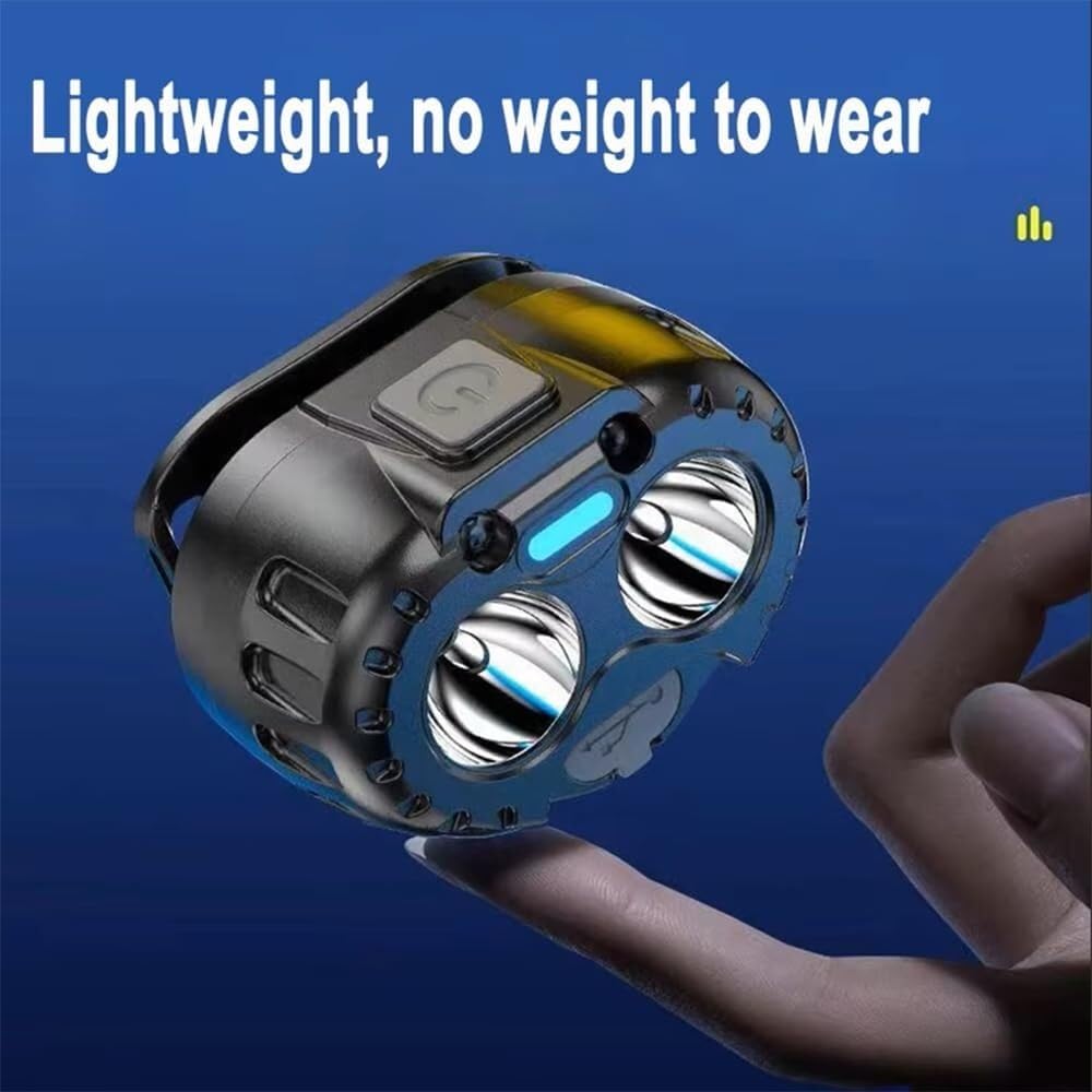 Lampe Frontale Rechargeable à capteur, Lampe Torche LED, Lampe Frontale USB, idéale for la pêche ou Le Camping