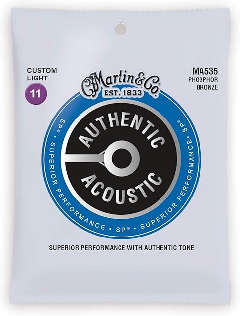 Martin MA535 Authentic Acoustic - SP - Phosphor Bronze CustomLight ( 11-52 )