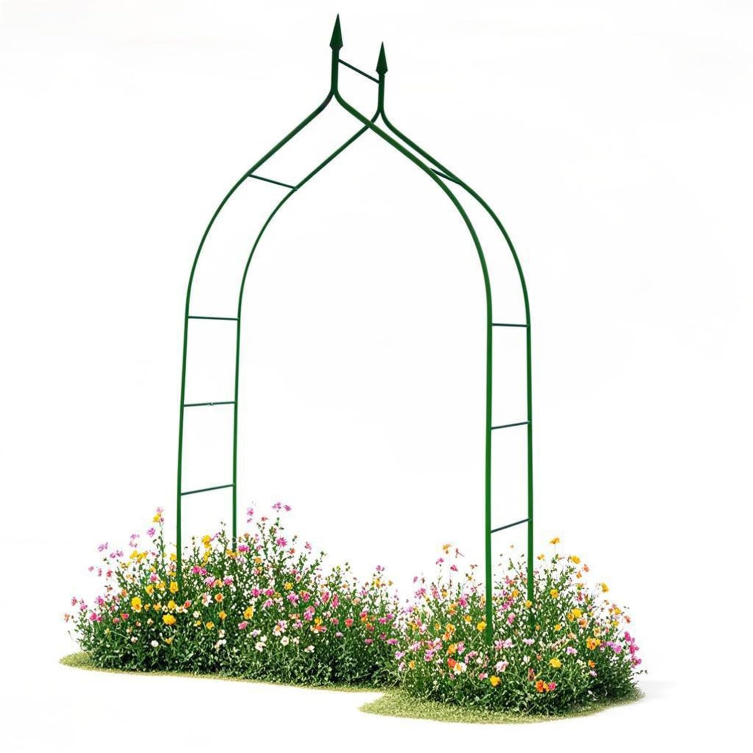 Pergola en métal pour plantes grimpantes robuste contre l'affaissement des fleurs