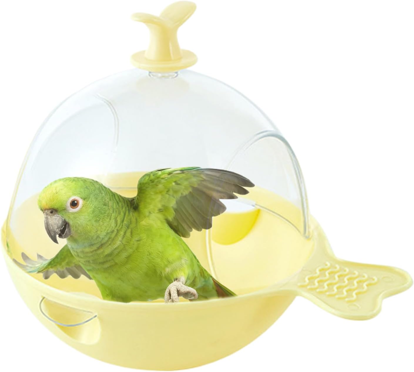 Bath Cage Accessories - Large Hangable Interactive Toys, Parakeet Bird Bath, Resilient Bird Tub, Special Winged Friend Play Set | Wonderful Avian Enrichment Accessory For Finches, Canar