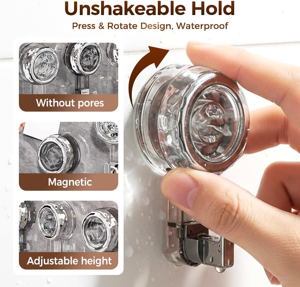Heavy Duty Suction Cup Hooks,2026 New Suction Cup Hooks for Shower,Waterproof Outdoor Hooks for Easter Garland,Strong Suctions Hanger for Wreath Window & Glass Door (4, Transparent)