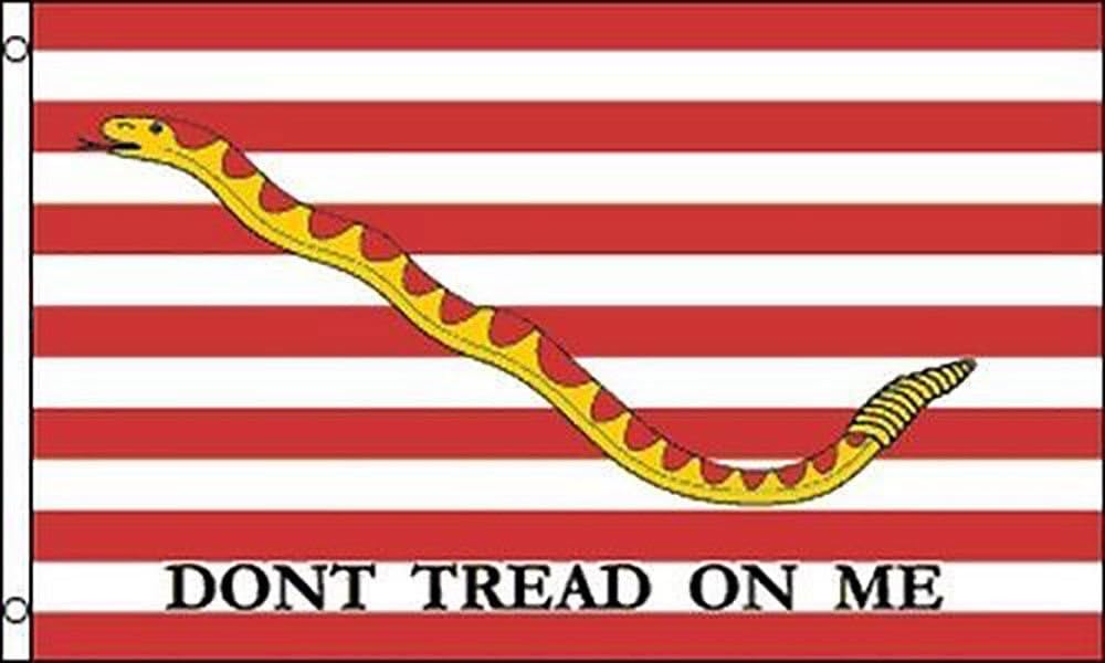 Trade Winds 4x6 1st First Navy Jack Gadsden Don't Tread On Me Flag 4'x6' ft Grommets Premium Fade Resistant