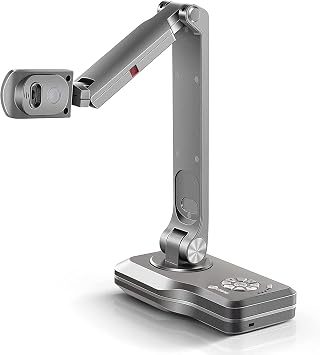 JOYUSING V508 VGA/HDMI/USB 8MP Three Mode Document Camera for Teacher, Auto Focus, LED Light for Real-time Projection, Video Recording, Distance Learning, Works with and Without a Compute