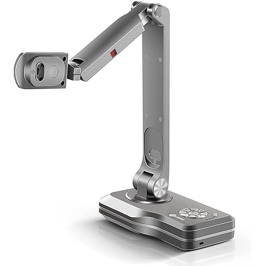JOYUSING V508 VGA/HDMI/USB 8MP Three Mode Document Camera for Teacher, Auto Focus, LED Light for Real-time Projection, Video Recording, Distance Learning, Works with and Without a Compute