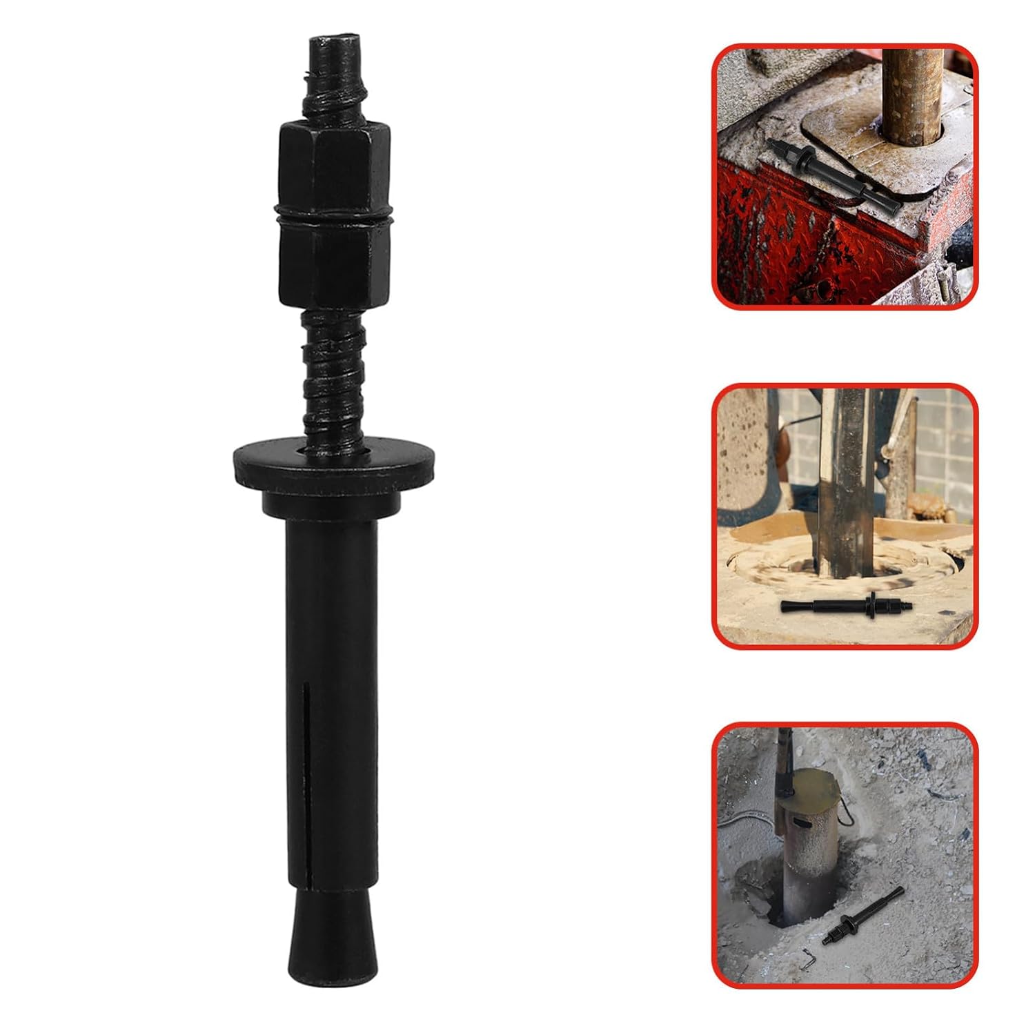 Carbon Steel Wedge Anchors for Concrete, Black Expansion Screw