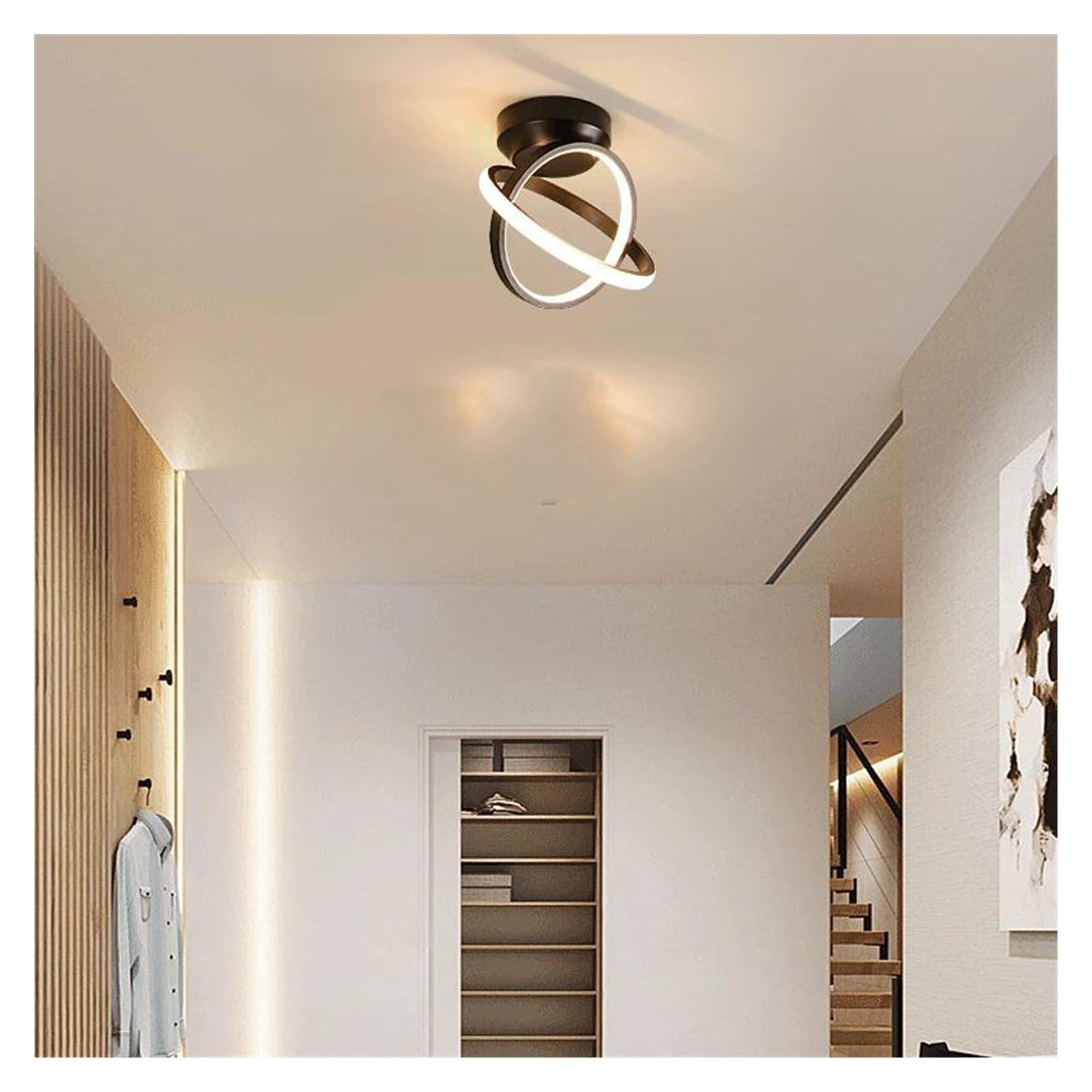 Lampes suspendues LED 3 couleurs pour lustre de plafond restaurant et chambre