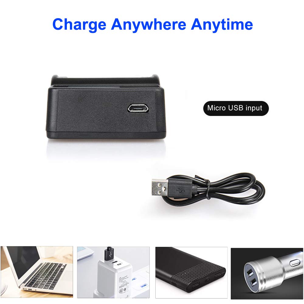 CITYORK (Paquete de 2) BP-70A Batería de Repuesto y Cargador para Samsung DV150F ES65 ES67 ES70 ES80 MV800 PL20 PL80 PL120 PL170 PL200 SL605 SL630 ST65 ST95 ST66 ST76 ST80 ST90 ST100 ST6500 BP-70A