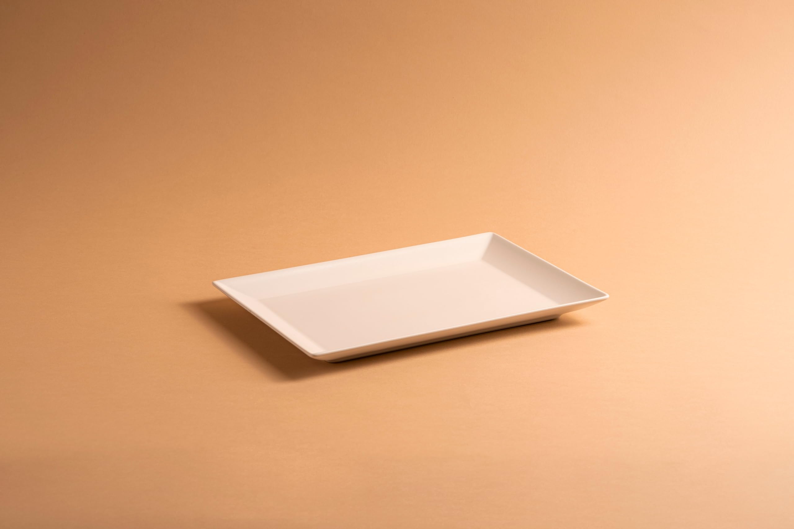 METRO Professional Plato Llano Macario, cerámica de gres, 30 x 20 cm, Rectangular, Blanco, 6 Unidades
