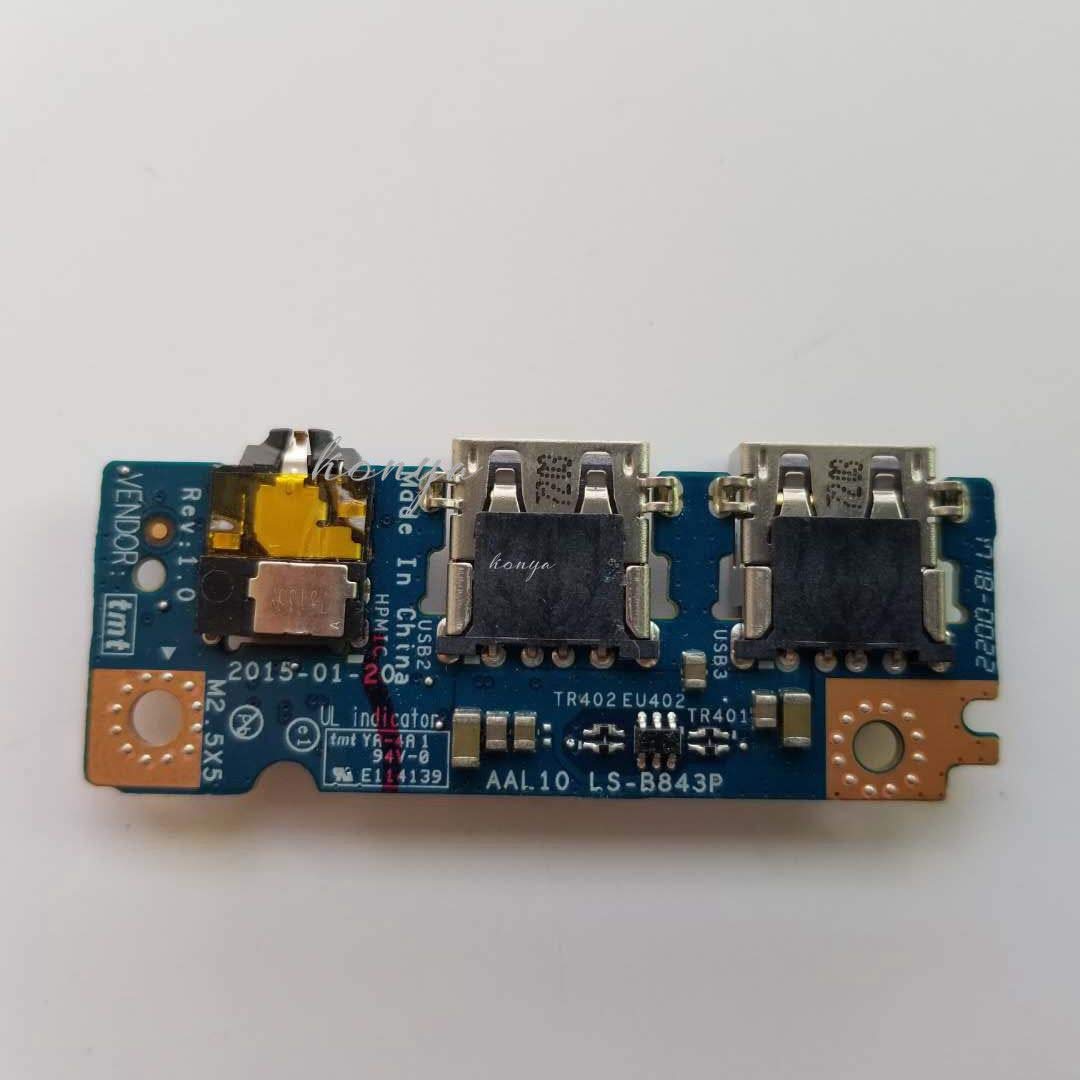 GODSPEED Laptop USB Audio Jack Board for Inspiron 15 5000 Series