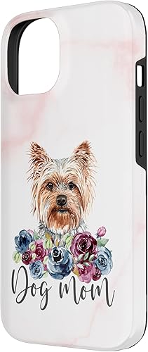 Miniatura 5 de Funda para iPhone 12 Pro Max Yorkie Dog Mom Floral Yorkshire Terrier