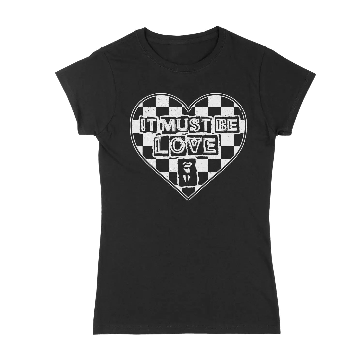 It Must Be Love Ska Music 2 Tone Madness Women's T-Shirt XXL/Black