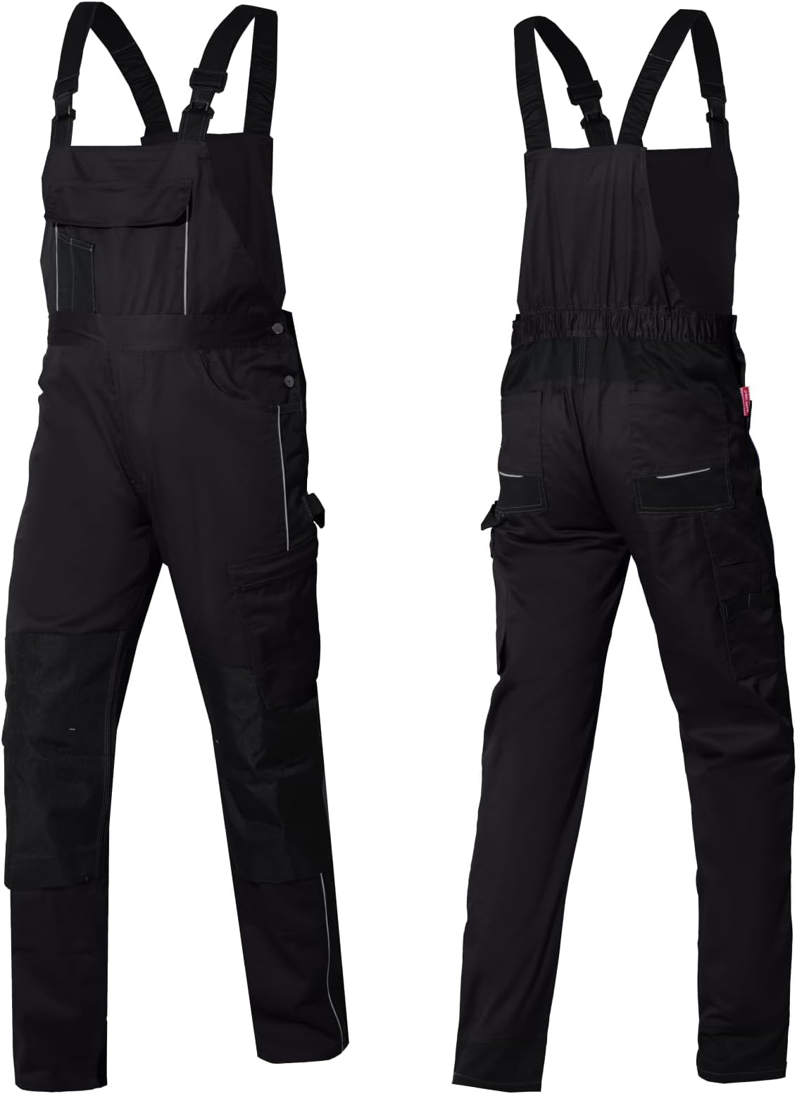 Mens Stretch Work Dungarees with Multiple Pockets and Tool Pockets