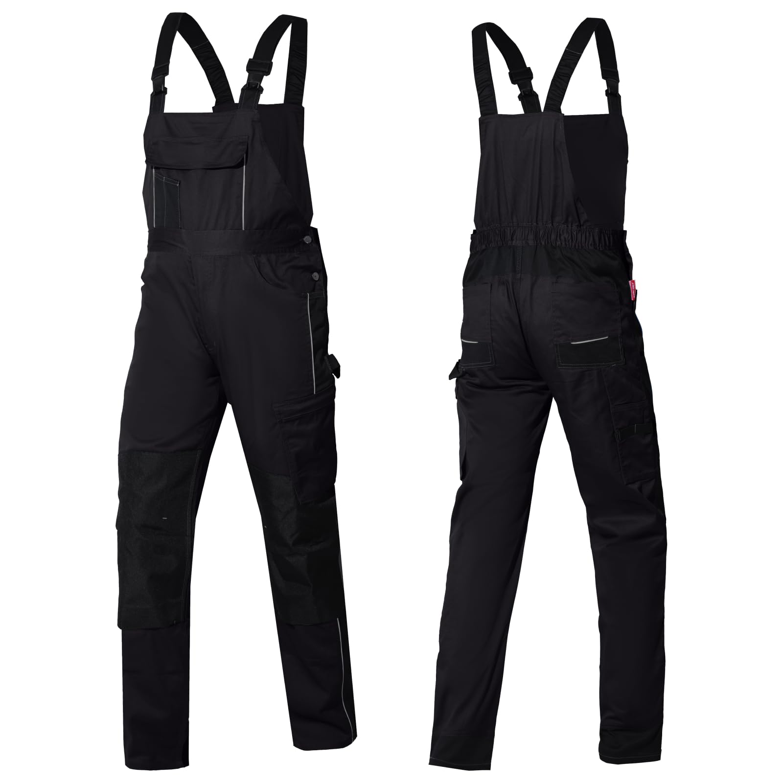 WORK IDEA Pantalón de Trabajo elástico para Hombre con múltiples Bolsillos y Bolsillos para Herramientas
