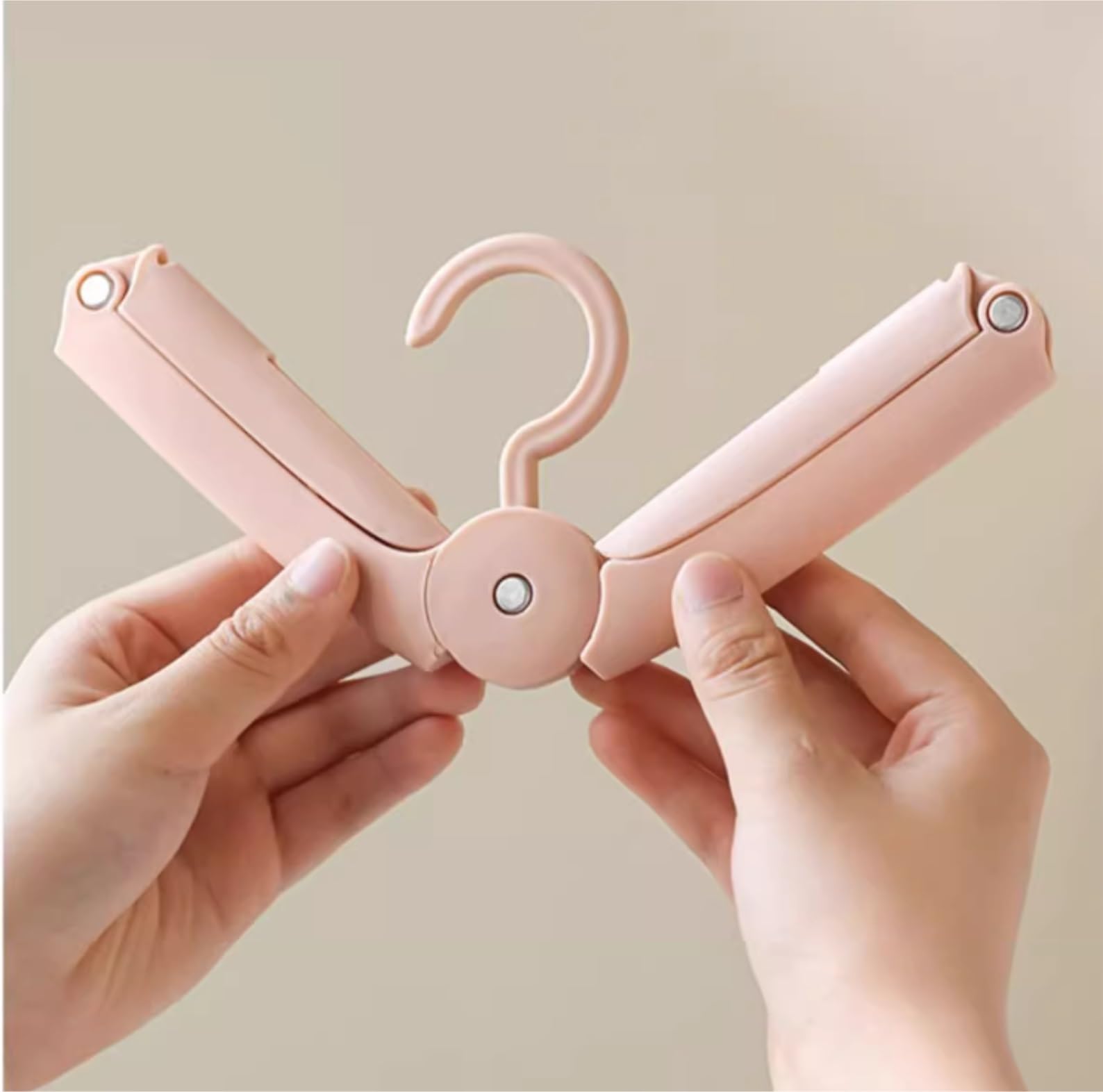 Perchas Ropa Perchas Plegables De Viaje, Ropa Portátil Telescópica para Colgar, Tendedero, Organizador, Interior Perchas Antideslizantes(Pink,8pcs)