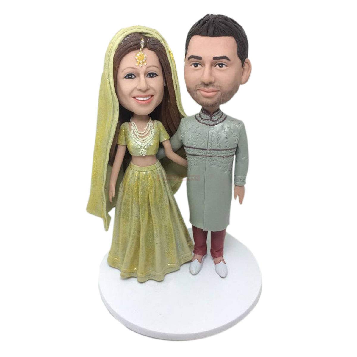 Buy Indian Groom Bride Personalized Wedding Cake Topper Indian Bobble