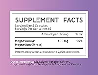 Vista 6 de Citrato de magnesio quelatado prémium de Zeal (400 mg 180 cápsulas)